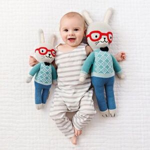 Cuddle And Kind Benedict the Bunny Rabbit Knit Plush Stuffed Animal Toy Gift 16”